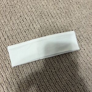 Simple Wide Elastic Headband in White